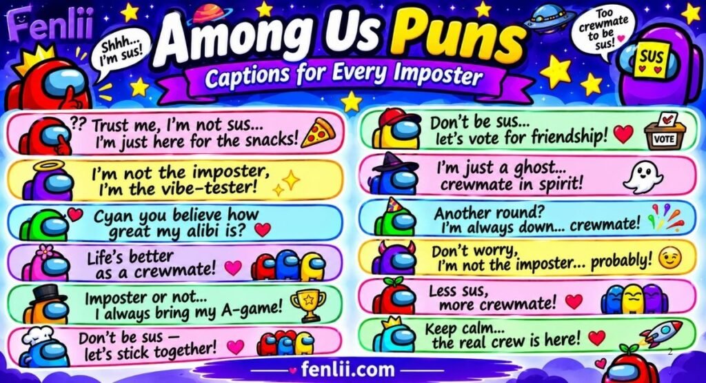 Among Us Puns Captions