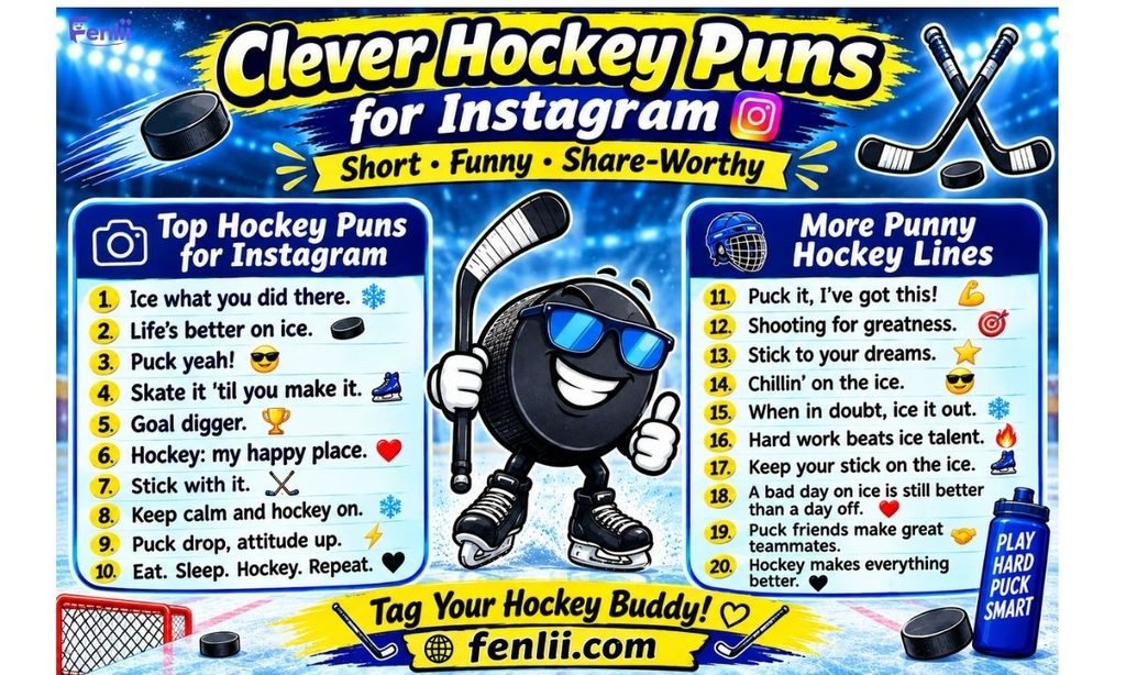 Clever Hockey Puns for Instagram