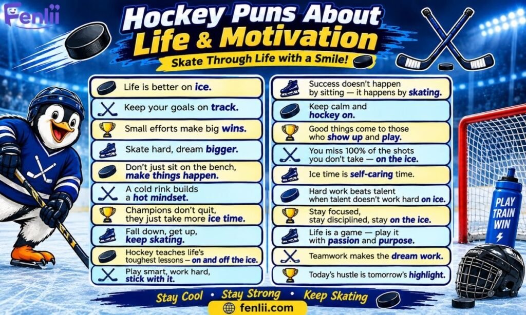 Hockey Puns About Life & Motivation
