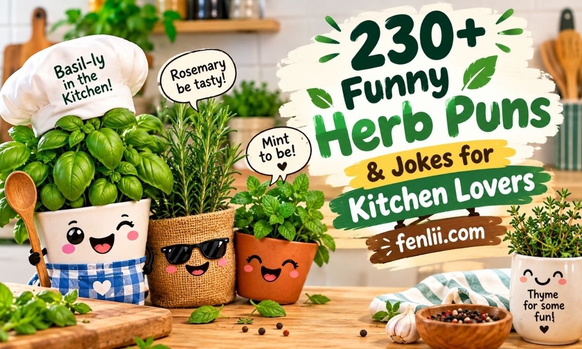 230+ Funny Herb Puns & Jokes for Kitchen Lovers