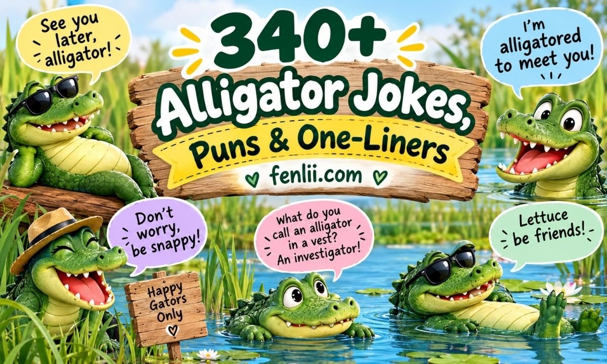 340+ Alligator Jokes, Puns & One-Liners