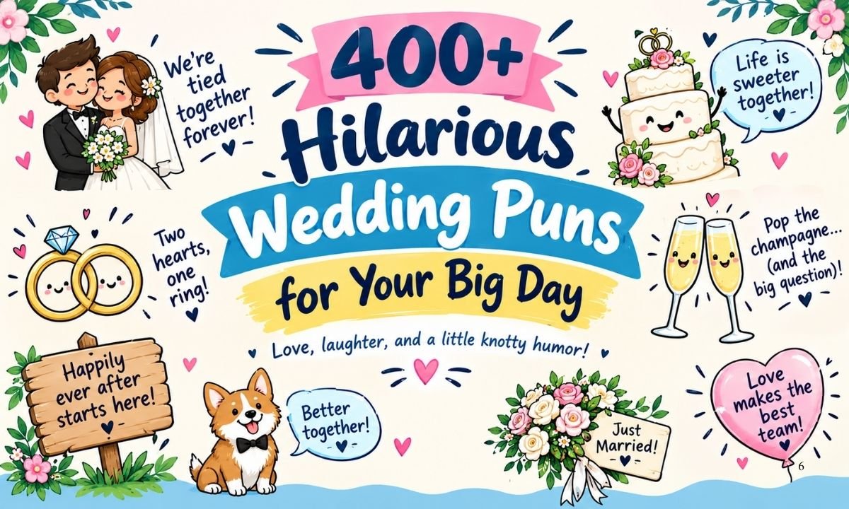 400+ Hilarious Wedding Puns for Your Big Day