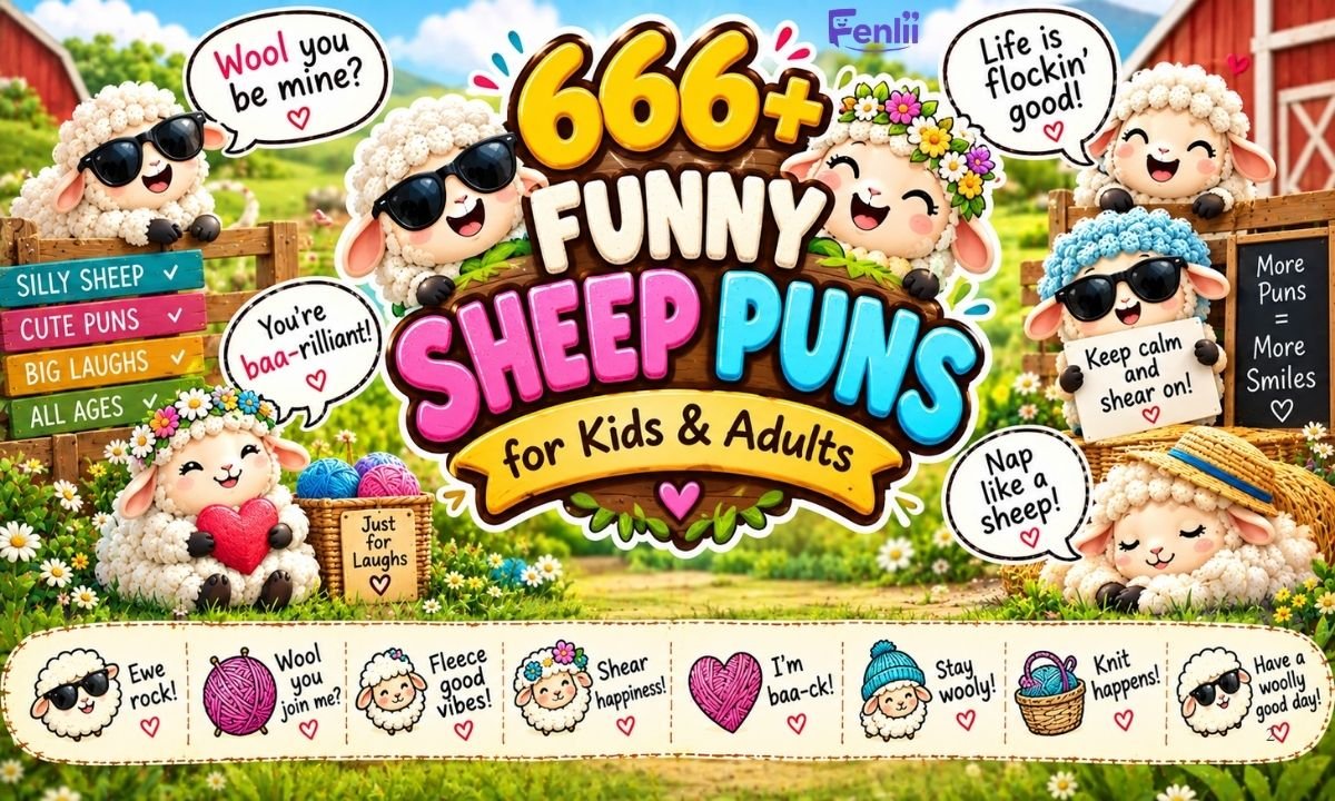 666+ Funny Sheep Puns for Kids & Adults