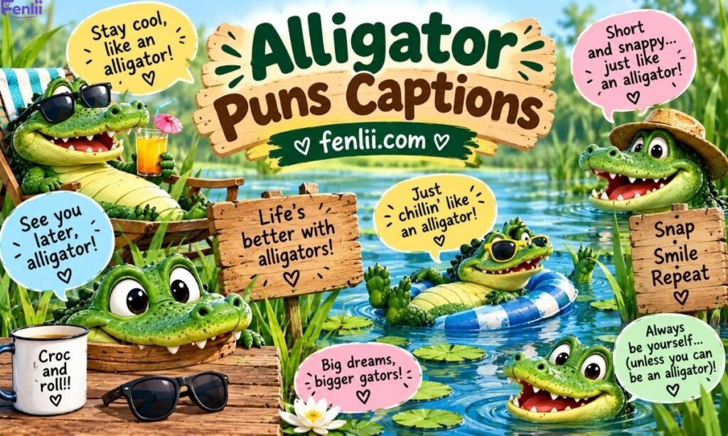 Alligator Puns Captions