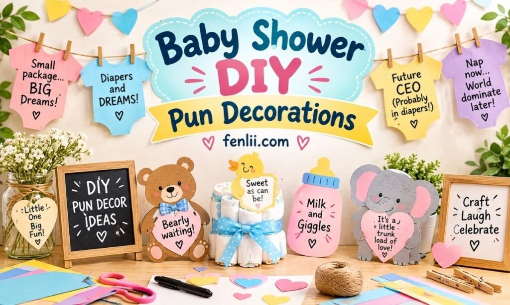 Baby Shower DIY Pun Decorations
