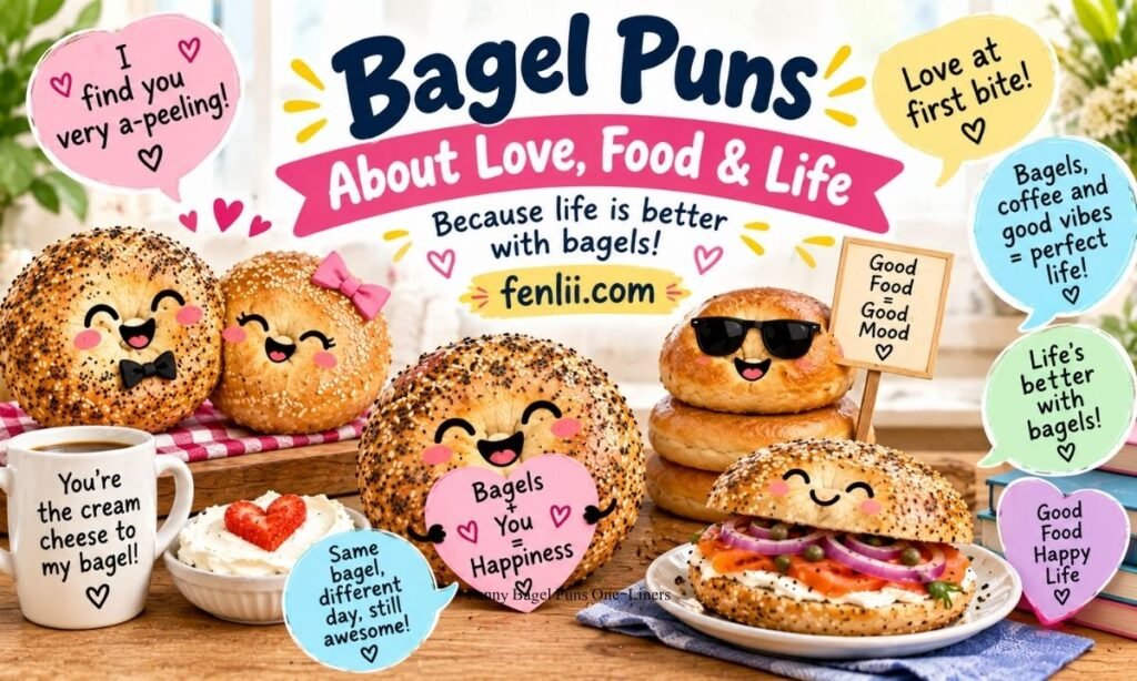 Bagel Puns About Love, Food & Life
