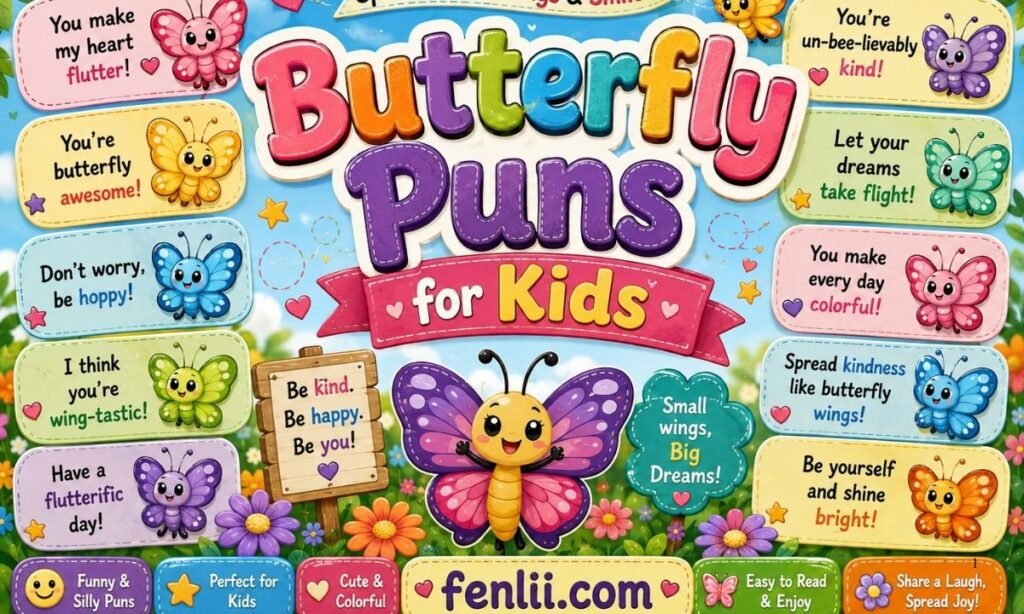 Butterfly Puns for Kids