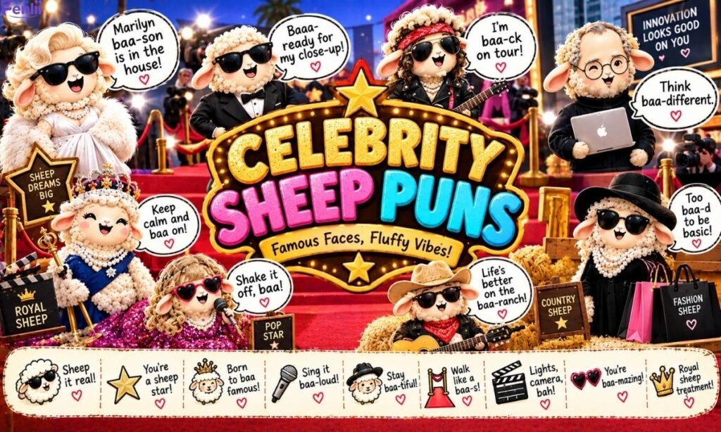 Celebrity Sheep Puns