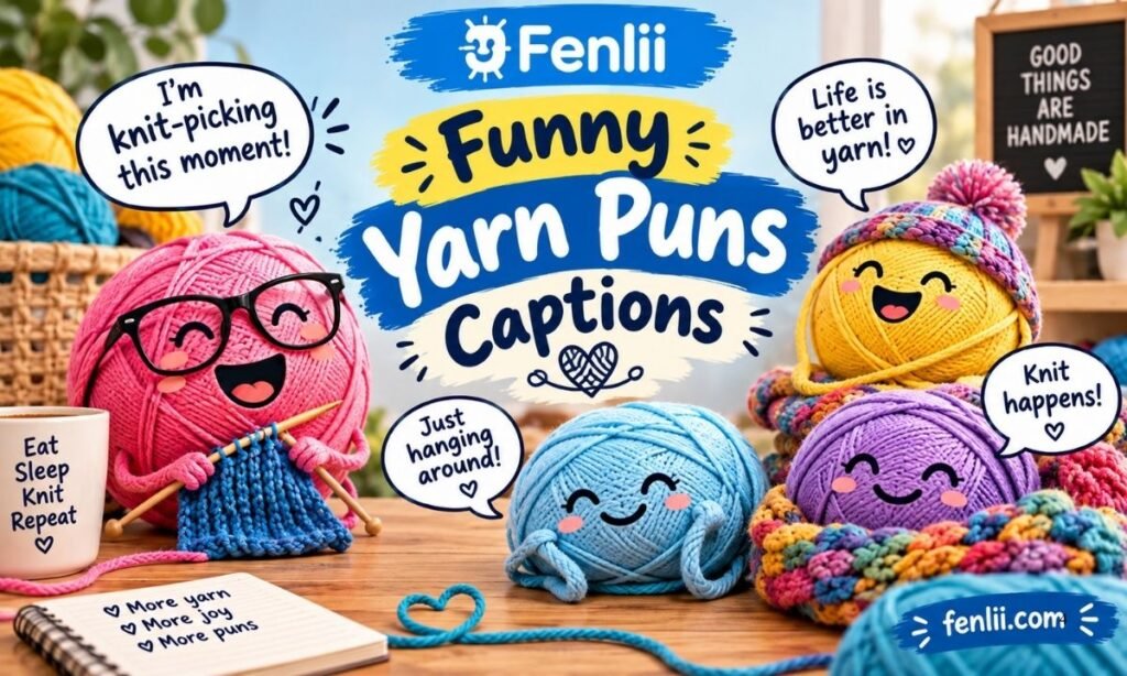 Funny Yarn Puns Captions