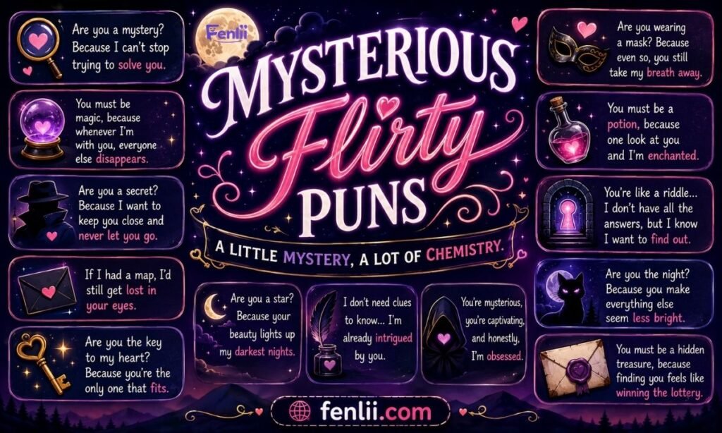 Mysterious Flirty Puns