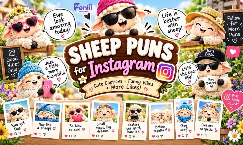 Sheep Puns for Instagram