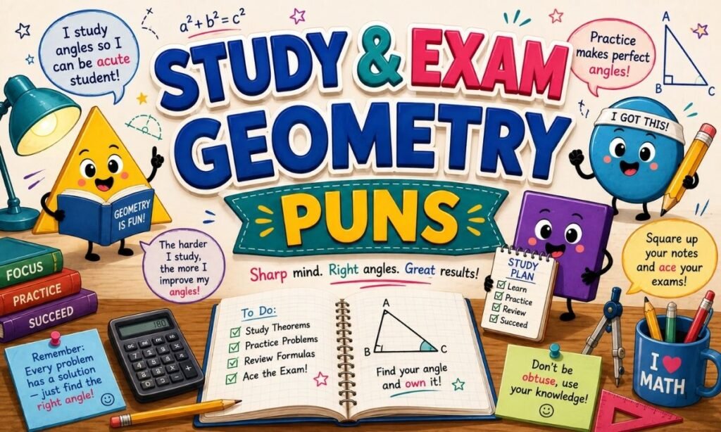 Study & Exam Geometry Puns
