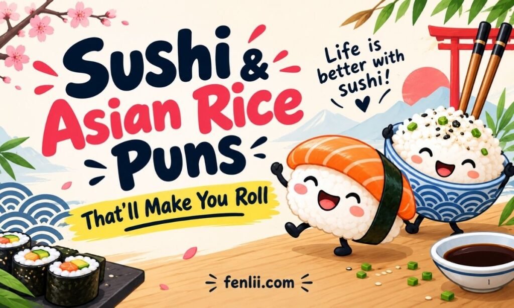 Sushi & Asian Rice Puns