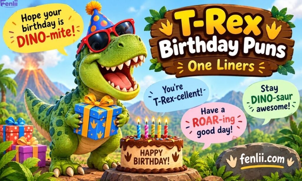 T-Rex Birthday Puns