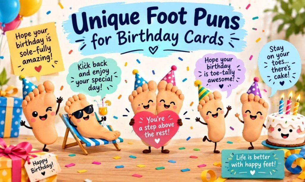 Unique Foot Puns for Birthday Cards