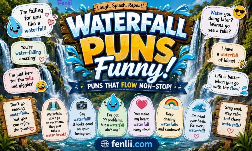 Waterfall Puns Funny