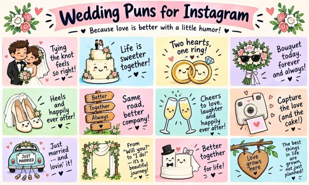 Wedding Puns for Instagram
