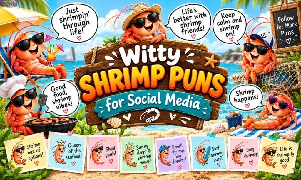 Witty Shrimp Puns for Social Media 