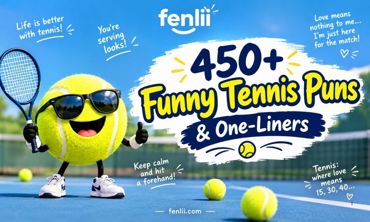 450+ Funny Tennis Puns & One-Liners