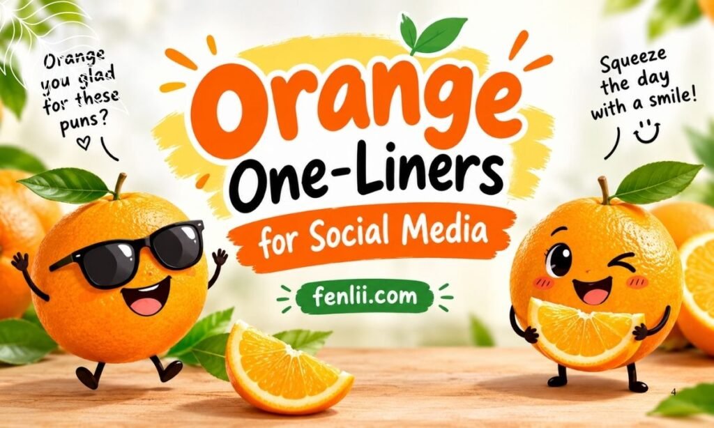 Orange One-Liners for Social Media