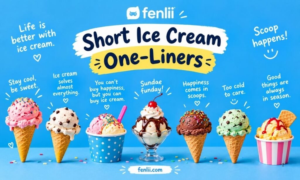Short Ice Cream One-Liners